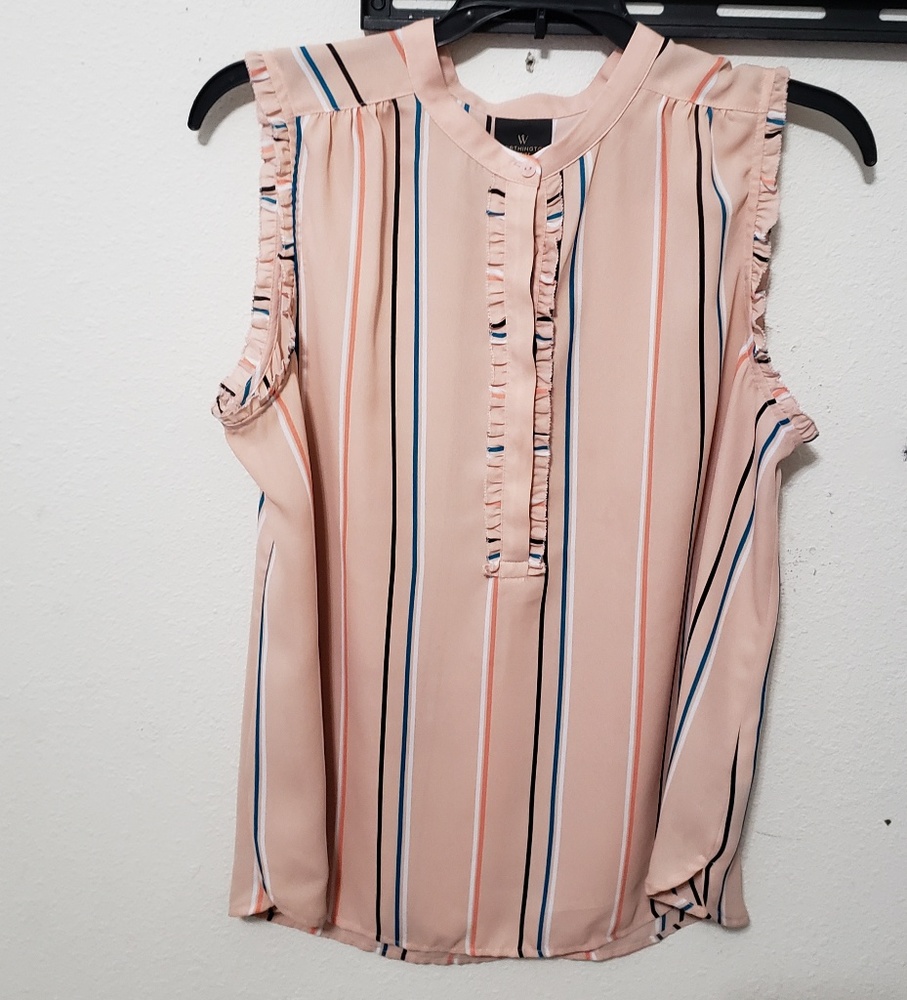 WORTHINGTON Sleeveless Top Size Petite Large